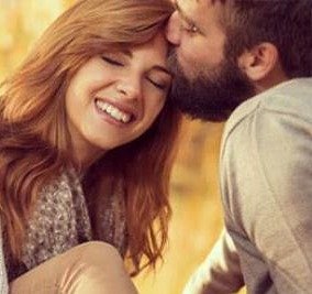 Smiling couple enjoying a healthy and loving relationship